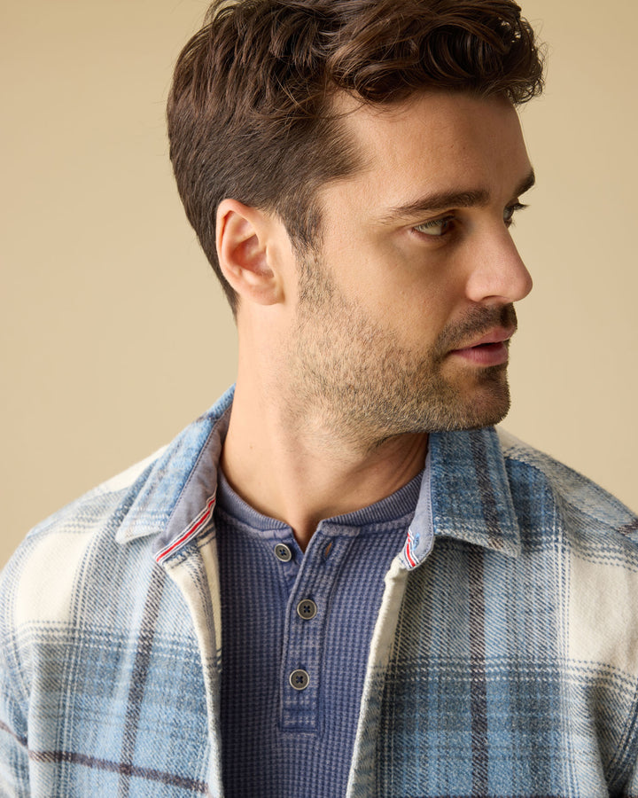 VINTAGE SOFT WAFFLE HENLEY