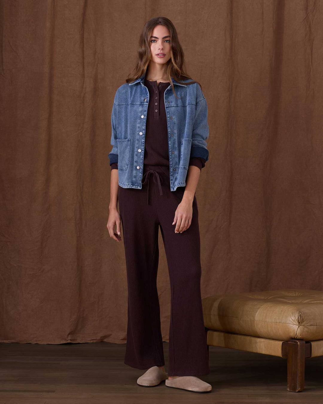 ROSLYN STRETCH DENIM SHIRT JACKET