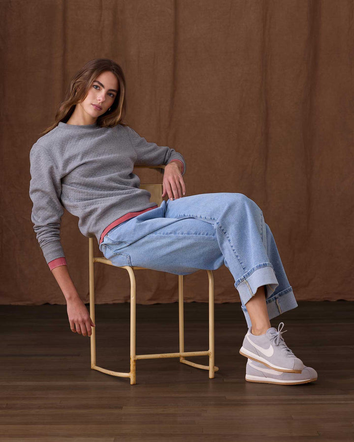 WOMEN'S BRADNER SUPER SOFT QUILTED CREWNECK