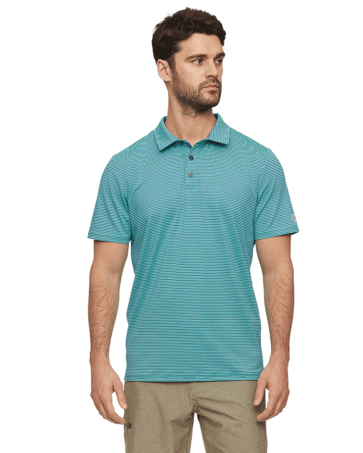 NAPLES STRIPED PERFORMANCE POLO