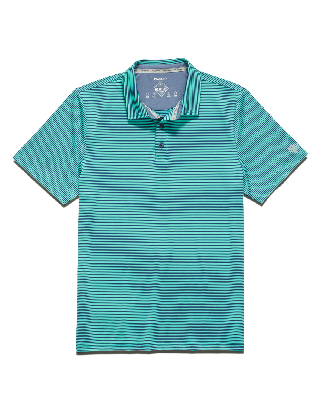 NAPLES STRIPED PERFORMANCE POLO