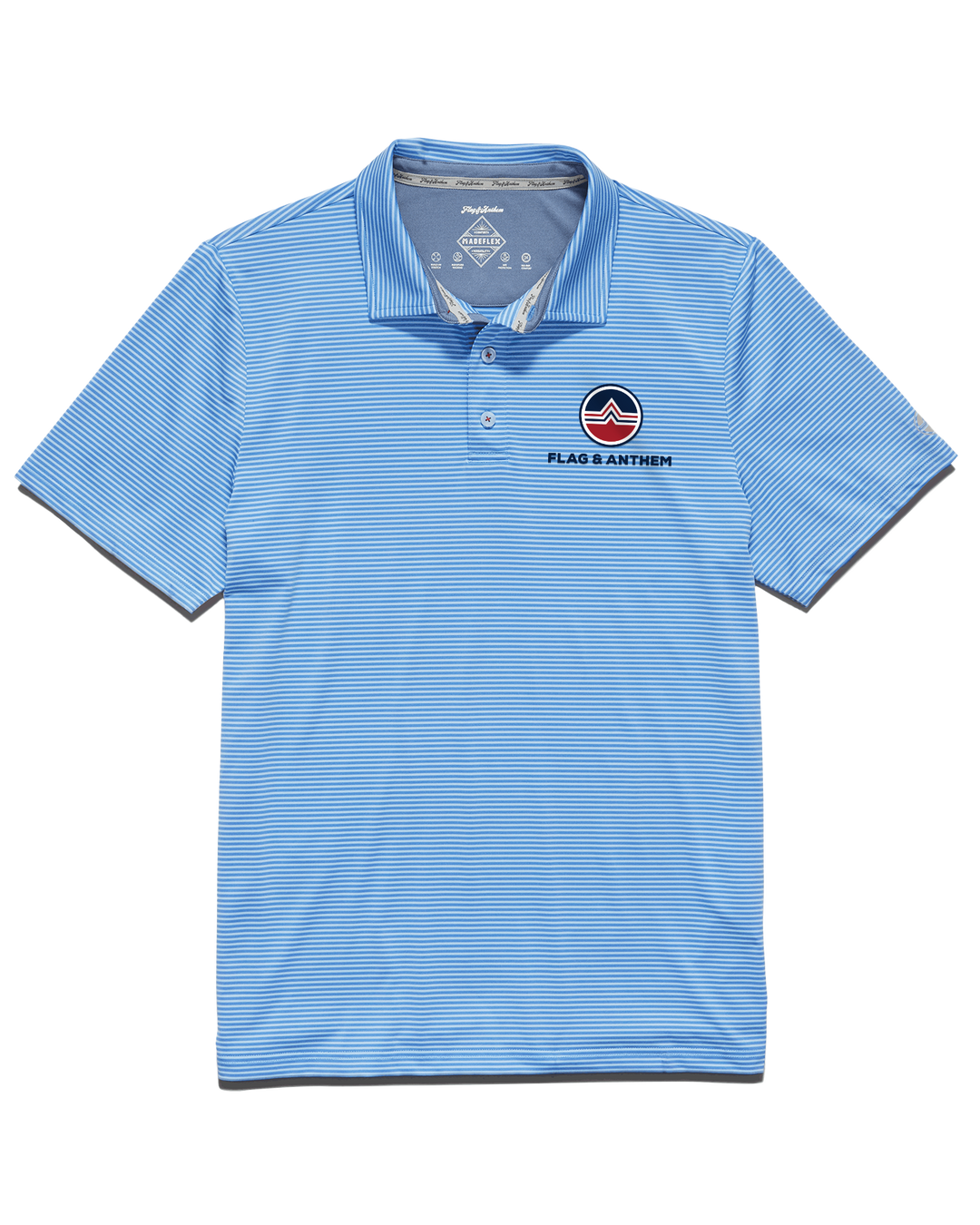 KB TOUR COLLECTION NAPLES STRIPED PERFORMANCE POLO