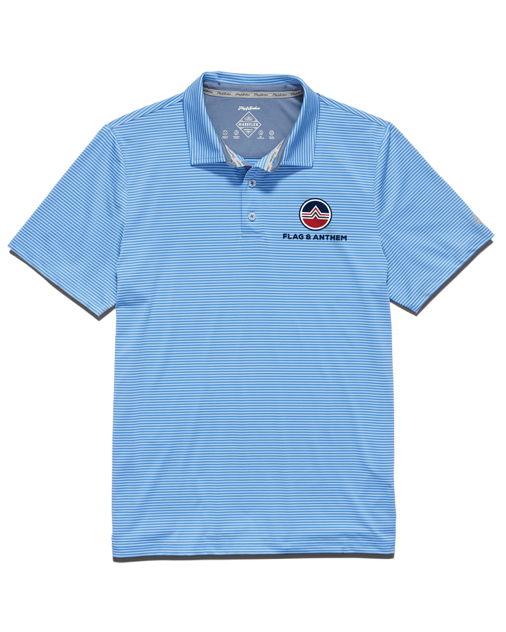 KB TOUR COLLECTION NAPLES STRIPED PERFORMANCE POLO