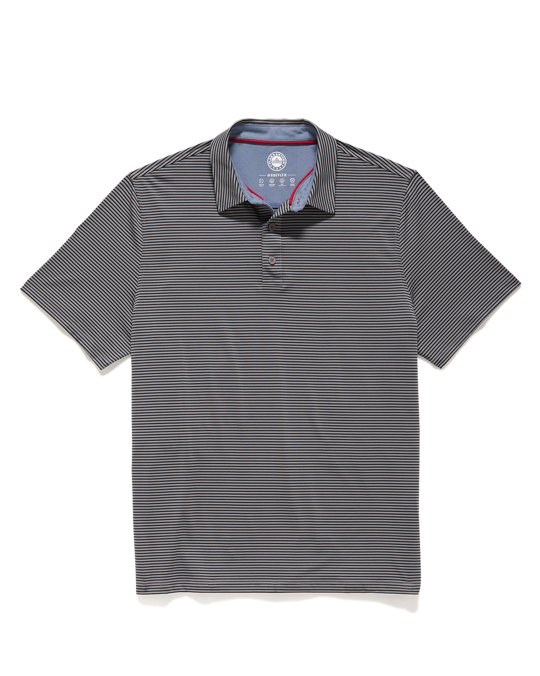 NAPLES STRIPED PERFORMANCE POLO