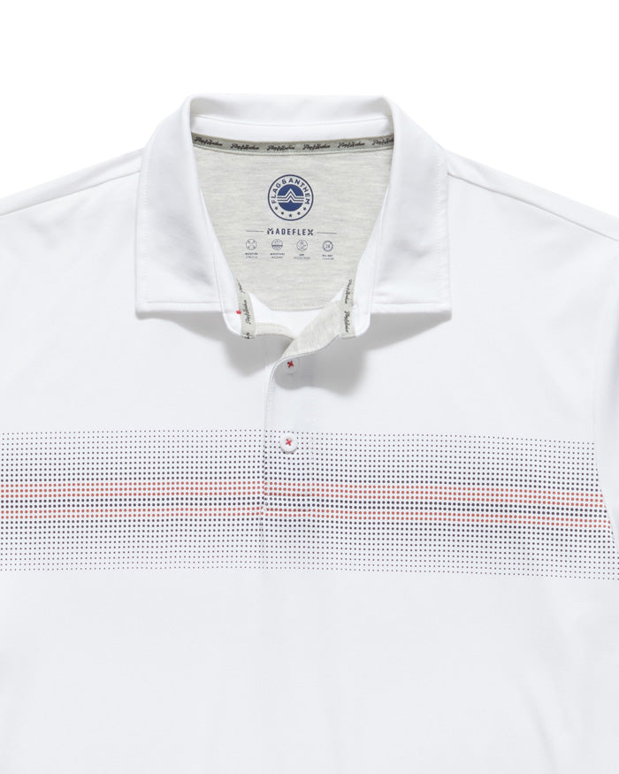PEORIA OMBRE STRIPE PERFORMANCE POLO