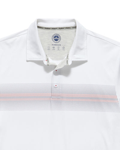 PEORIA OMBRE STRIPE PERFORMANCE POLO