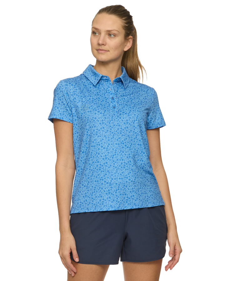 WOMEN’S MVP COBBTOWN FLORAL PRINT POLO
