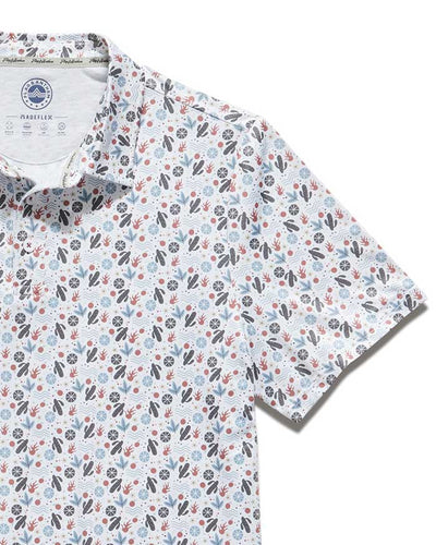 AFTON CACTUS PRINT PERFORMANCE POLO (FINAL SALE)