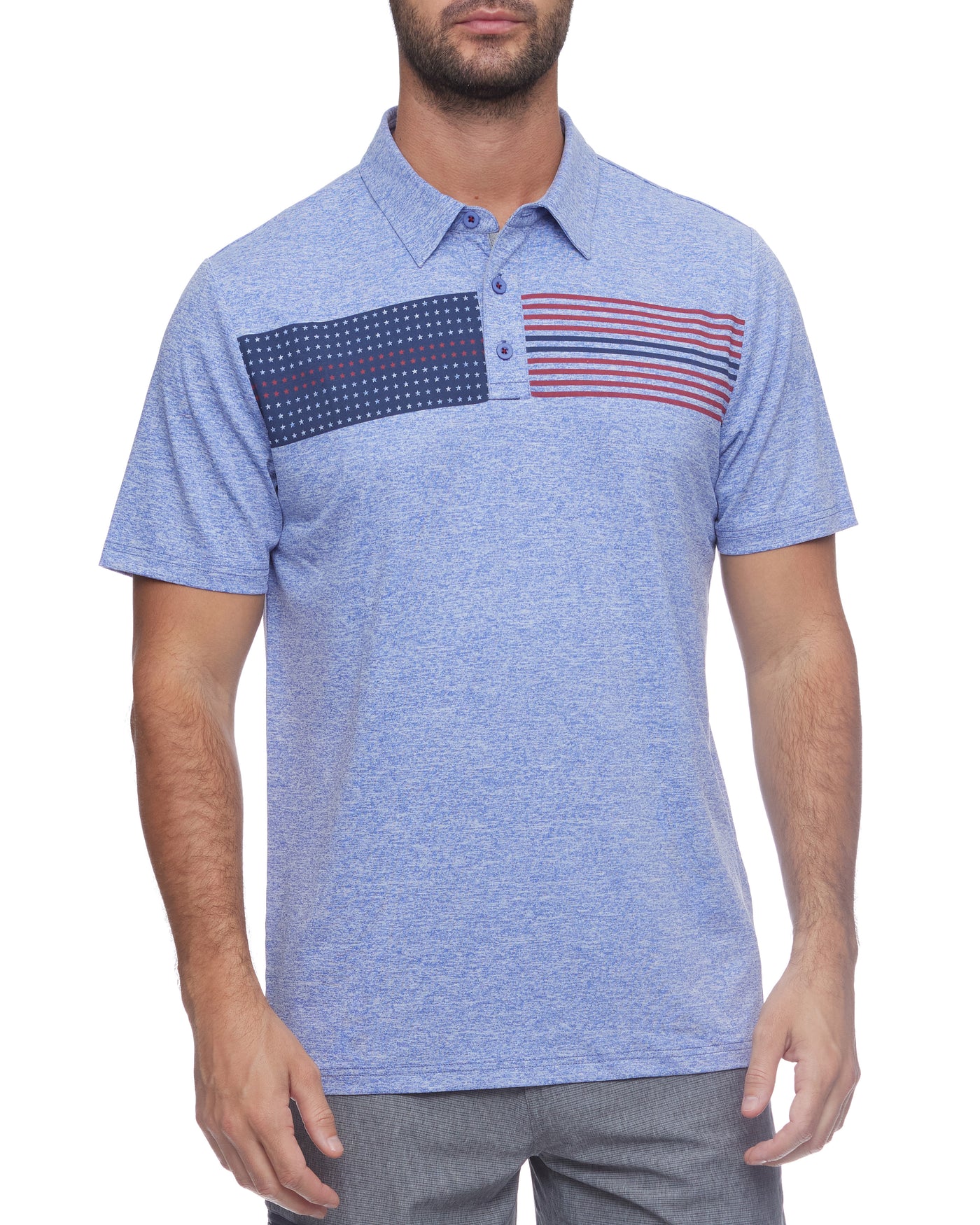 MARSHALL STARS & STRIPES PERFORMANCE POLO