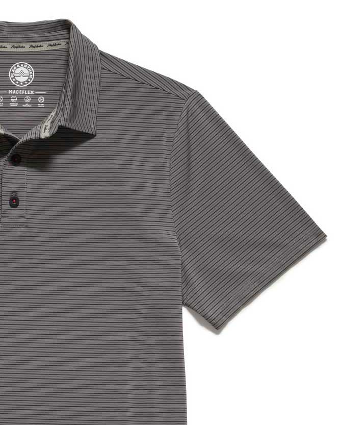 MADEFLEX brrrº STRIPED PERFORMANCE POLO