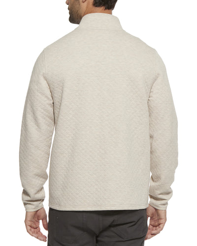 BRADNER SUPER-SOFT QUILTED 1/4-ZIP PULLOVER