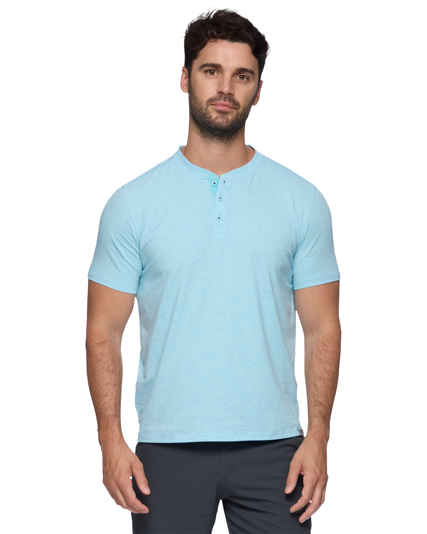 ESSENTIAL STRETCH COMFORT HENLEY – Flag & Anthem