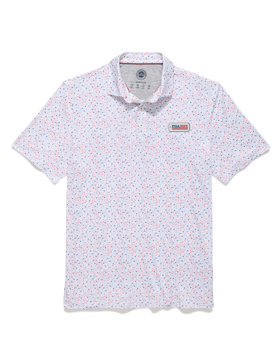 PGA HOPE MVP SCOFIELD AMERICANA MARTINI PRINT POLO