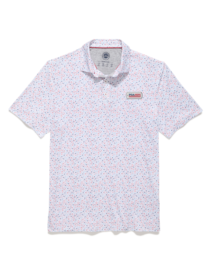 PGA HOPE MVP SCOFIELD AMERICANA MARTINI PRINT POLO