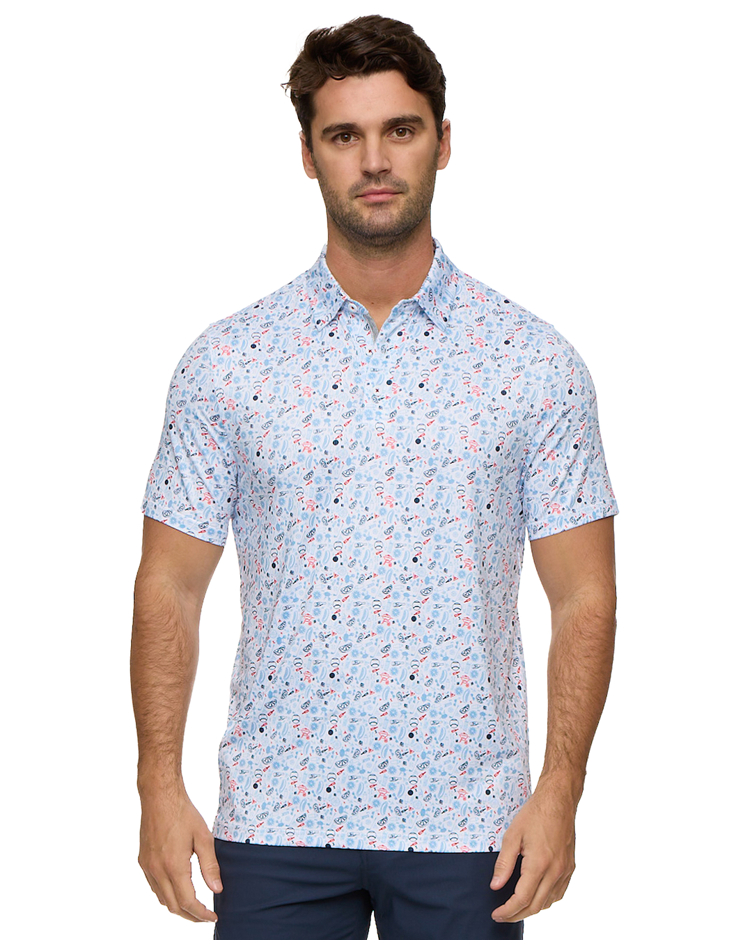 MVP CHESTER AMERICANA BBQ PRINT POLO