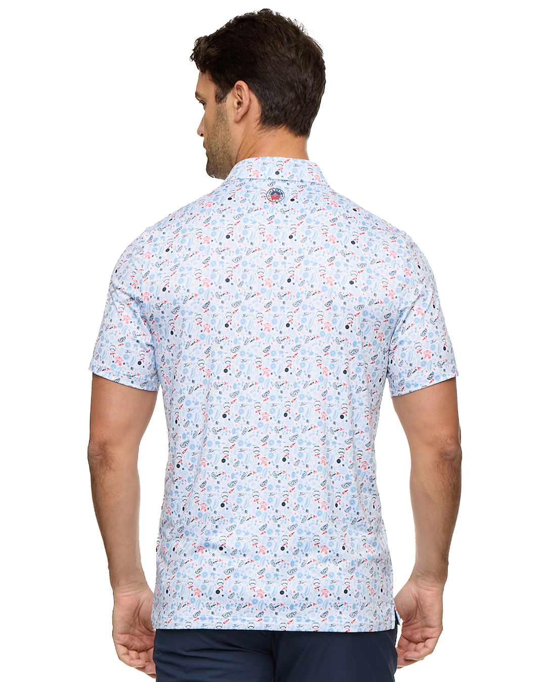 MVP CHESTER AMERICANA BBQ PRINT POLO