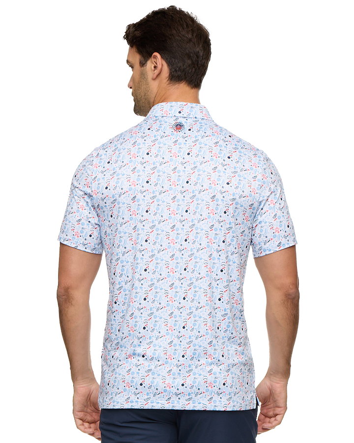 MVP CHESTER AMERICANA BBQ PRINT POLO