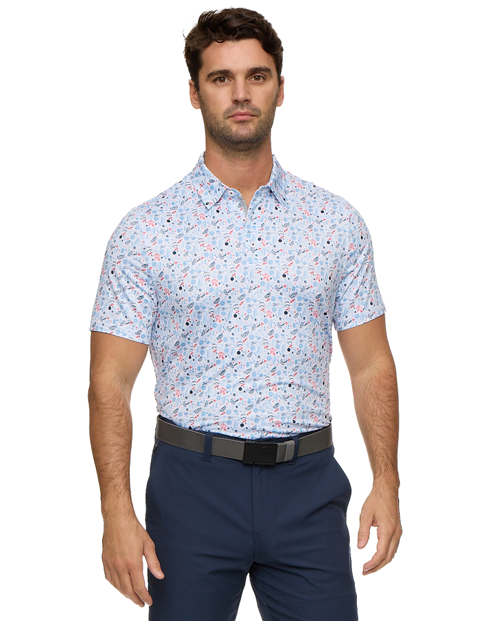 MVP CHESTER AMERICANA BBQ PRINT POLO