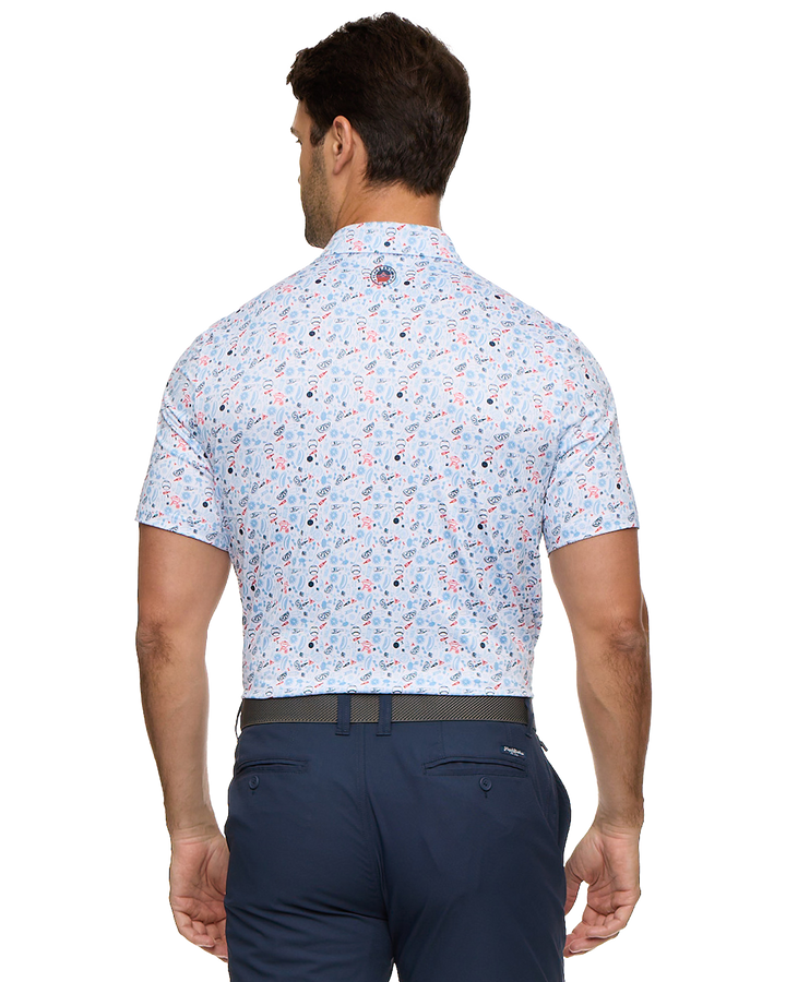 MVP CHESTER AMERICANA BBQ PRINT POLO