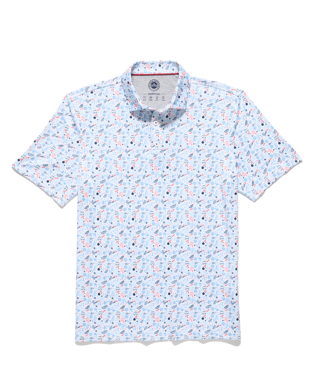 MVP CHESTER AMERICANA BBQ PRINT POLO