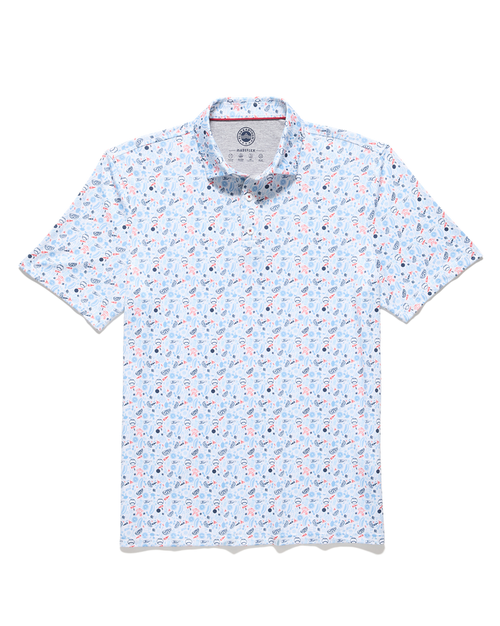 MVP CHESTER AMERICANA BBQ PRINT POLO