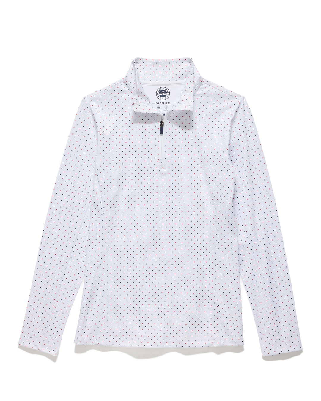 WOMEN’S MVP MONTROSE STAR & DOT PRINT 1/4-ZIP