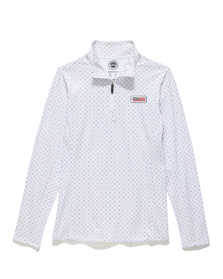 WOMEN’S PGA HOPE MVP MONTROSE STAR & DOT PRINT 1/4-ZIP