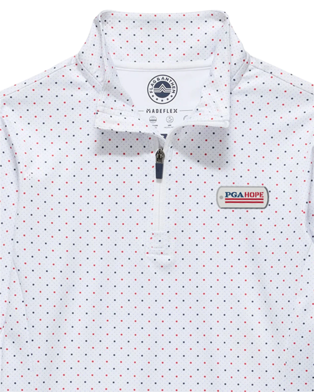 WOMEN’S PGA HOPE MVP MONTROSE STAR & DOT PRINT 1/4-ZIP