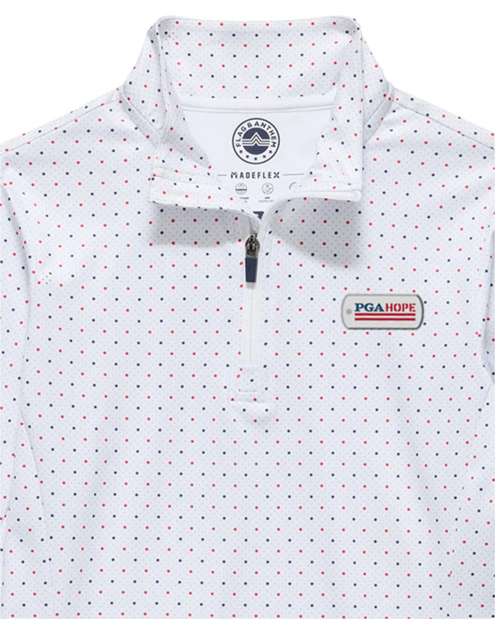 WOMEN’S PGA HOPE MVP MONTROSE STAR & DOT PRINT 1/4-ZIP