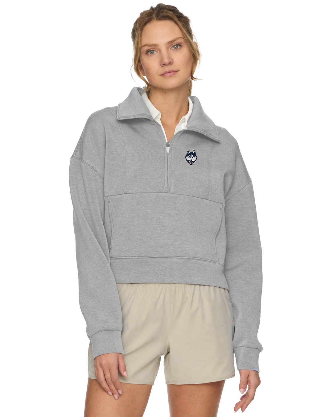 UCONN SUPER SOFT SCUBA 1/2 ZIP