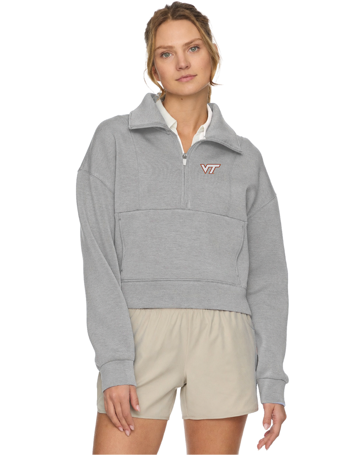 VIRGINIA TECH SUPER SOFT SCUBA 1/2 ZIP