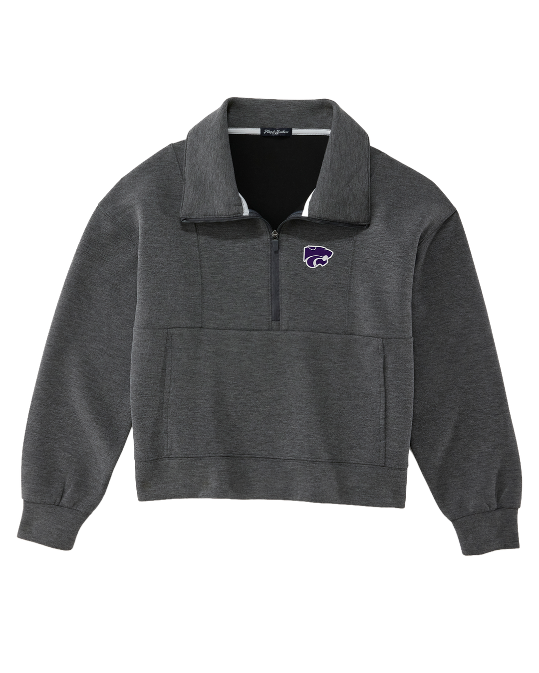 KANSAS STATE SUPER SOFT SCUBA 1/2 ZIP