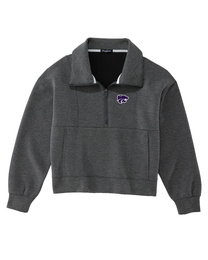KANSAS STATE SUPER SOFT SCUBA 1/2-ZIP