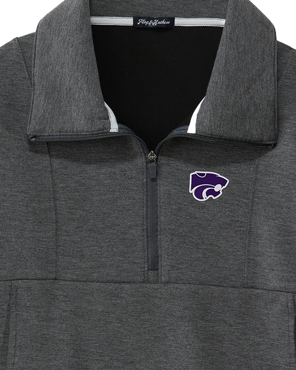 KANSAS STATE SUPER SOFT SCUBA 1/2-ZIP
