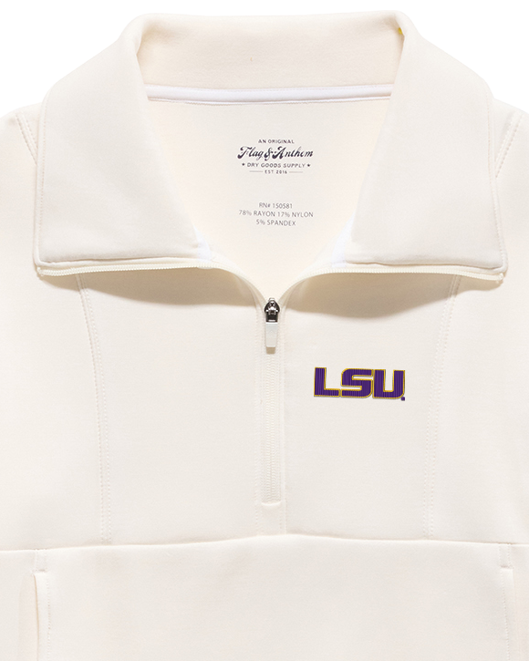 LSU SUPER SOFT SCUBA 1/2 ZIP