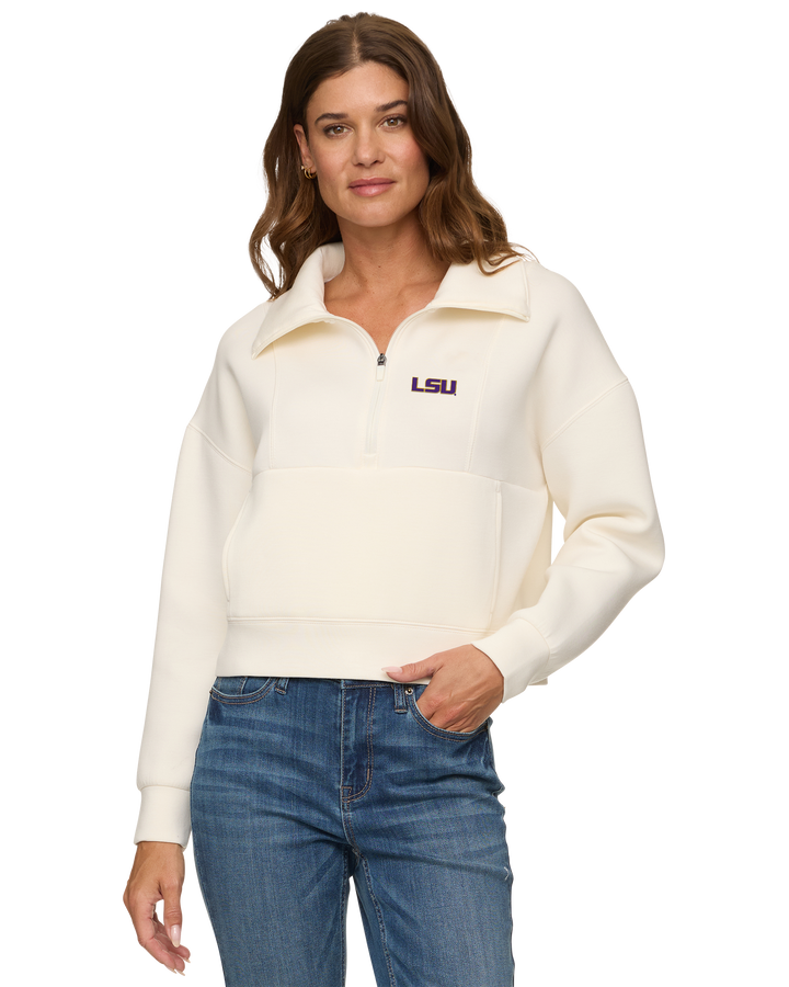 LSU SUPER SOFT SCUBA 1/2 ZIP