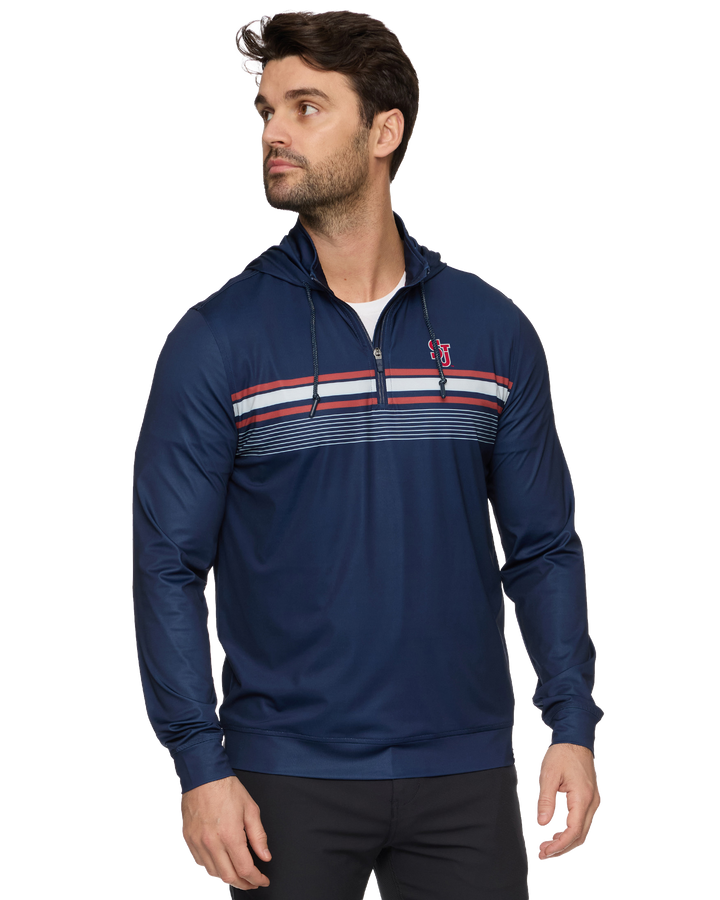 ST. JOHN'S MADEFLEX JOURNEY STRETCH 1/4-ZIP HOODIE
