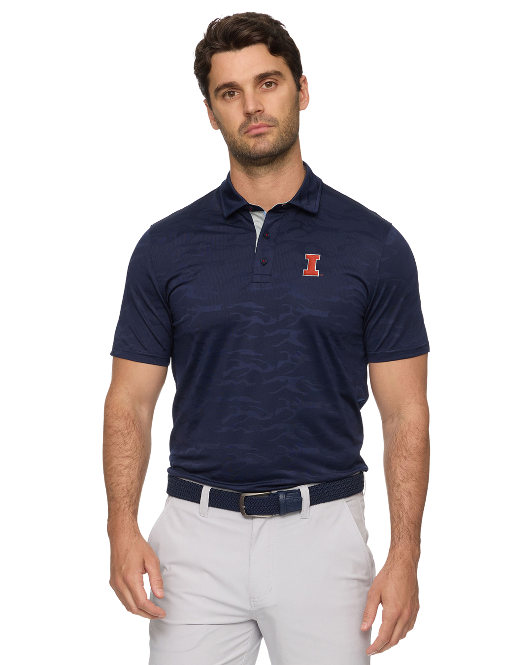 ILLINOIS ARCADIA CAMO PERFORMANCE POLO