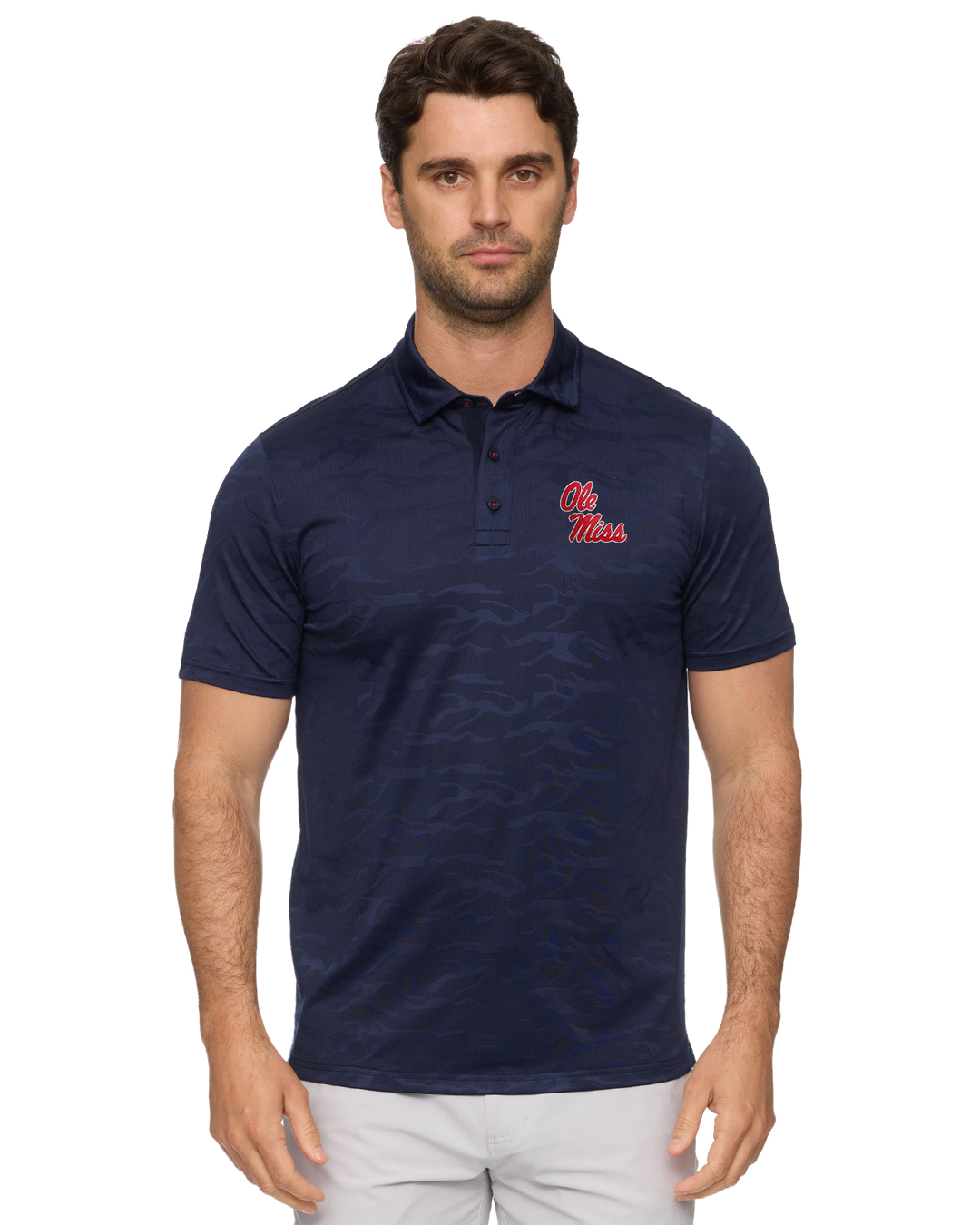 OLE MISS ARCADIA CAMO PERFORMANCE POLO