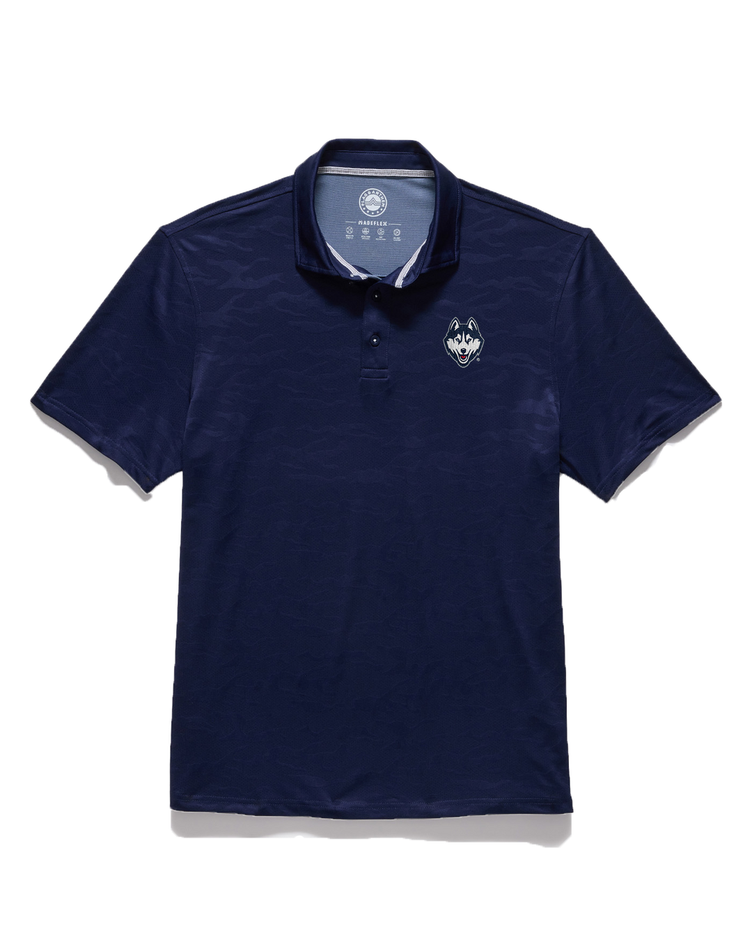 UCONN ARCADIA CAMO PERFORMANCE POLO