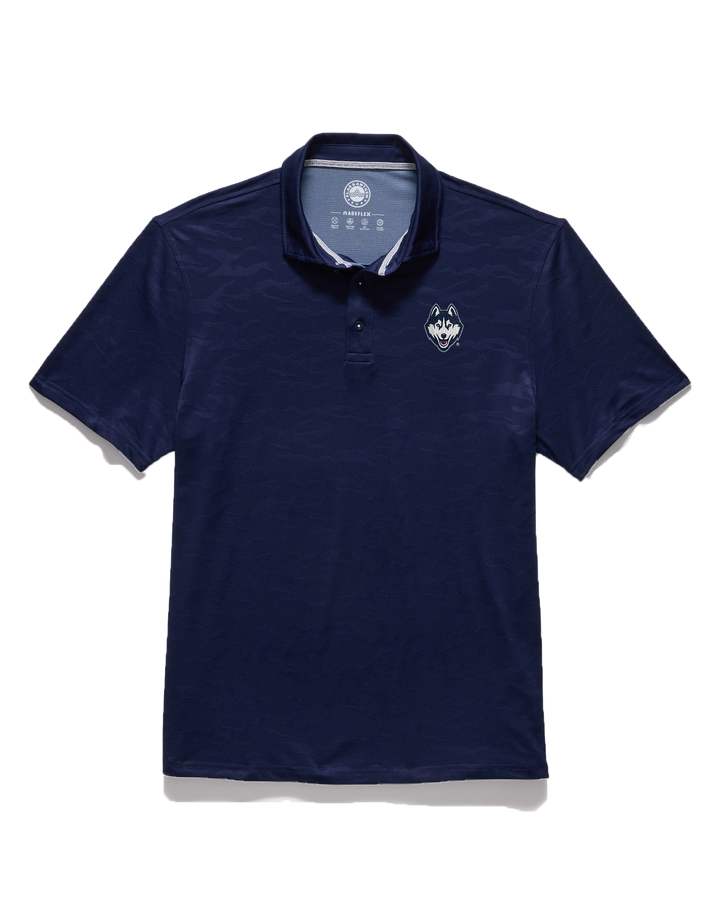 UCONN ARCADIA CAMO PERFORMANCE POLO