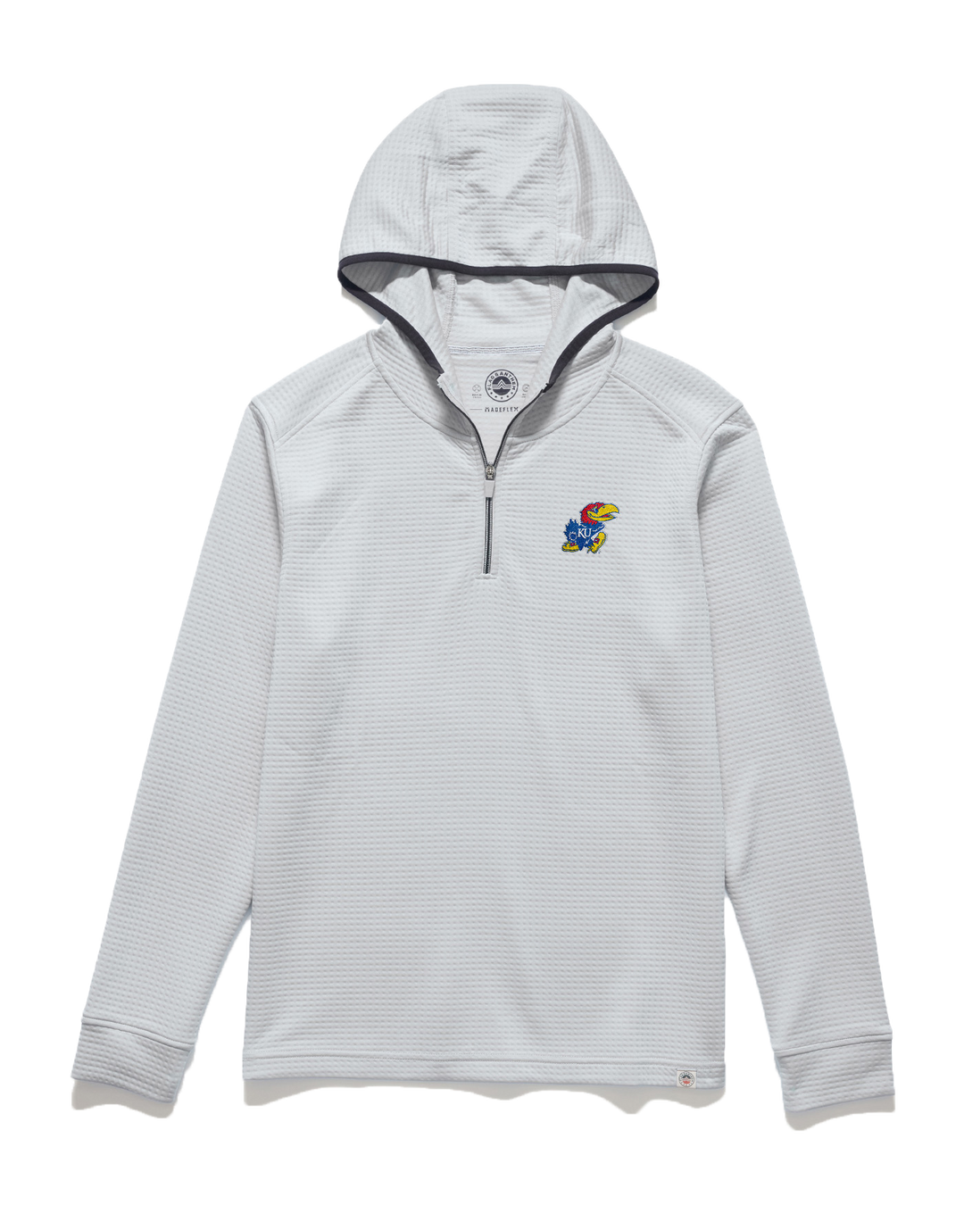 KANSAS MADEFLEX LEGACY PERFORMANCE WAFFLE 1/4-ZIP HOODIE
