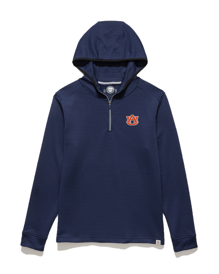 AUBURN MADEFLEX LEGACY PERFORMANCE WAFFLE 1/4-ZIP HOODIE