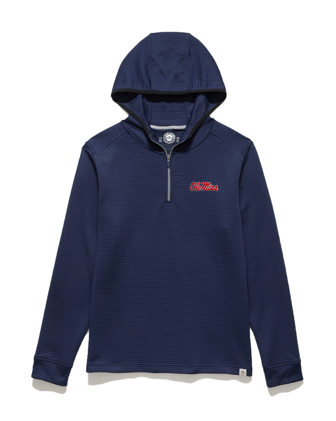 OLE MISS MADEFLEX LEGACY PERFORMANCE WAFFLE 1/4-ZIP HOODIE