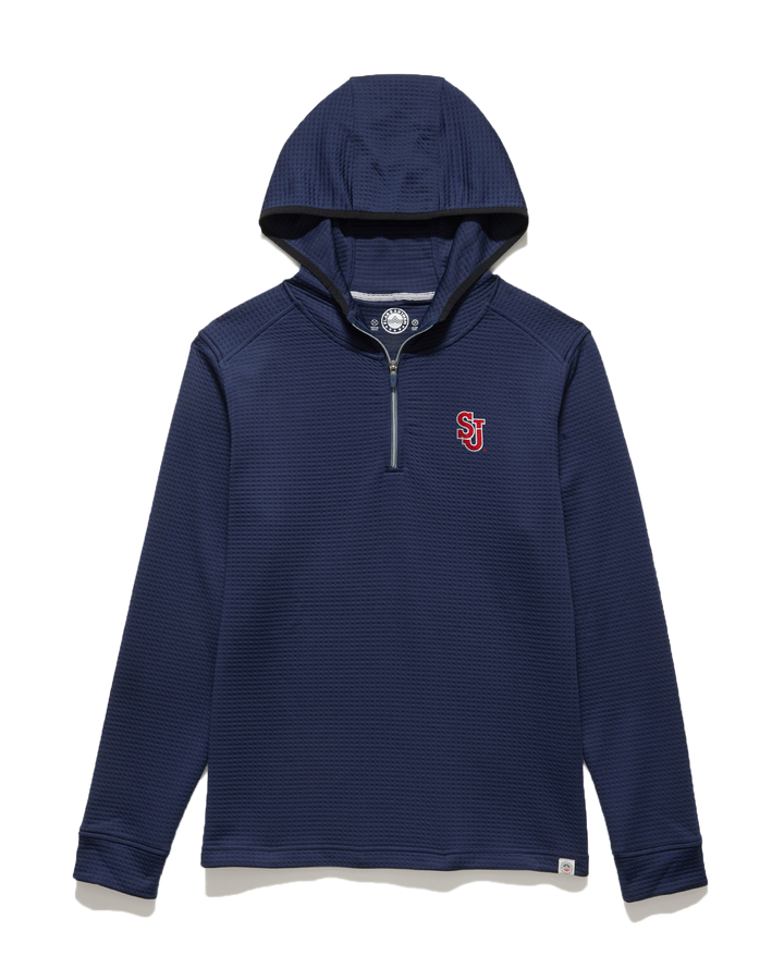 ST. JOHN'S LEGACY PERFORMANCE WAFFLE 1/4-ZIP HOODIE