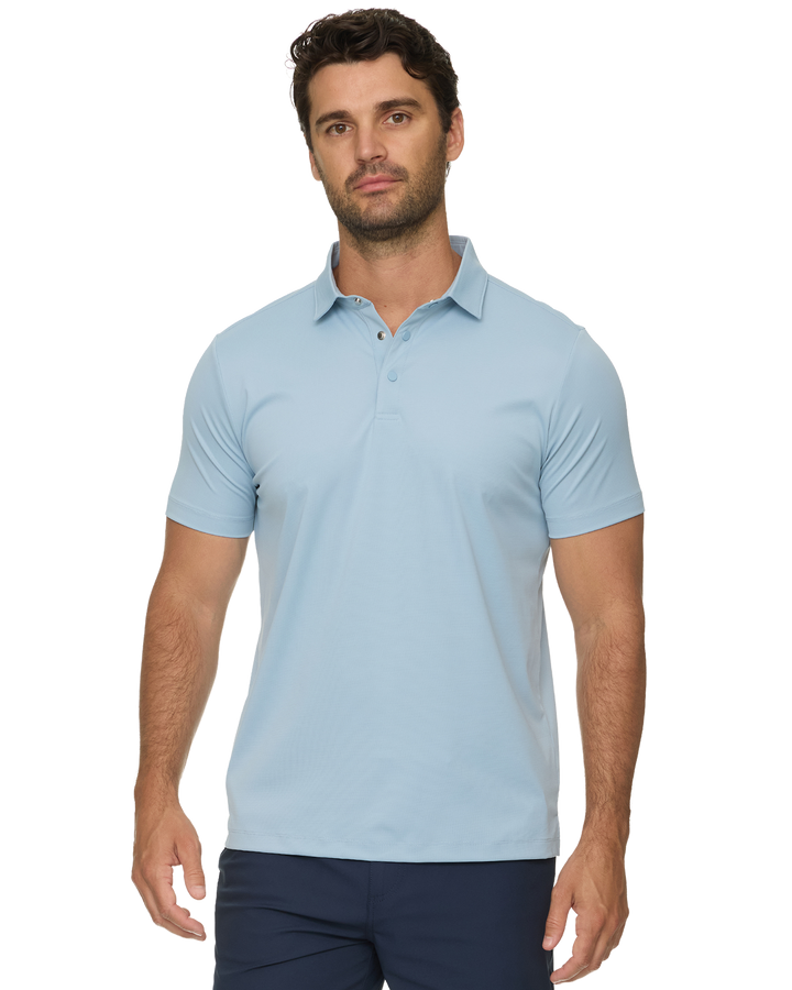 LINKS TEXTURED PERFORMANCE POLO