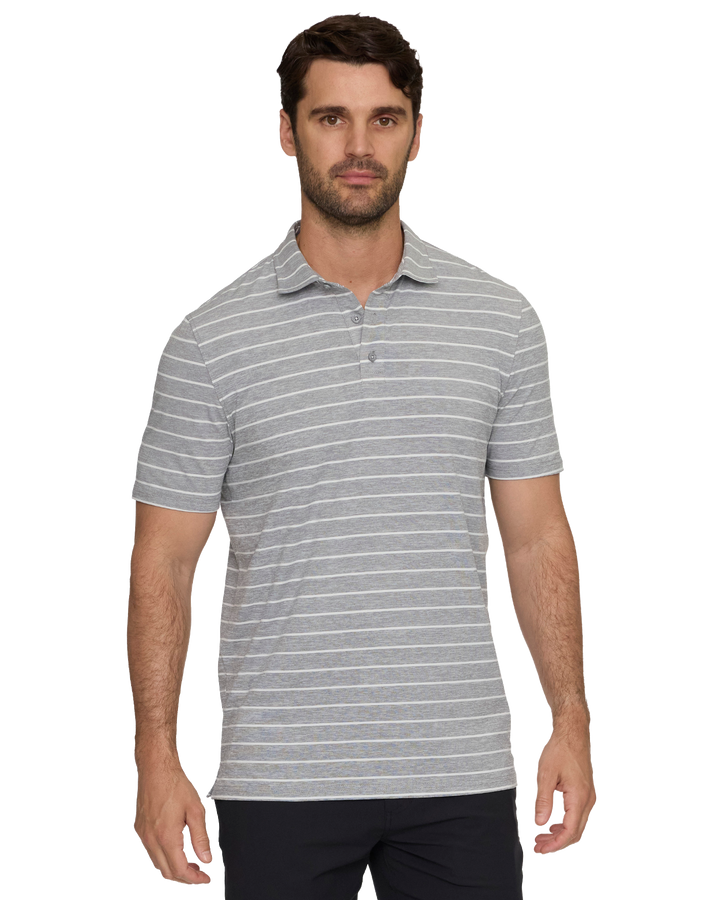 ELITE STRIPE PERFORMANCE POLO