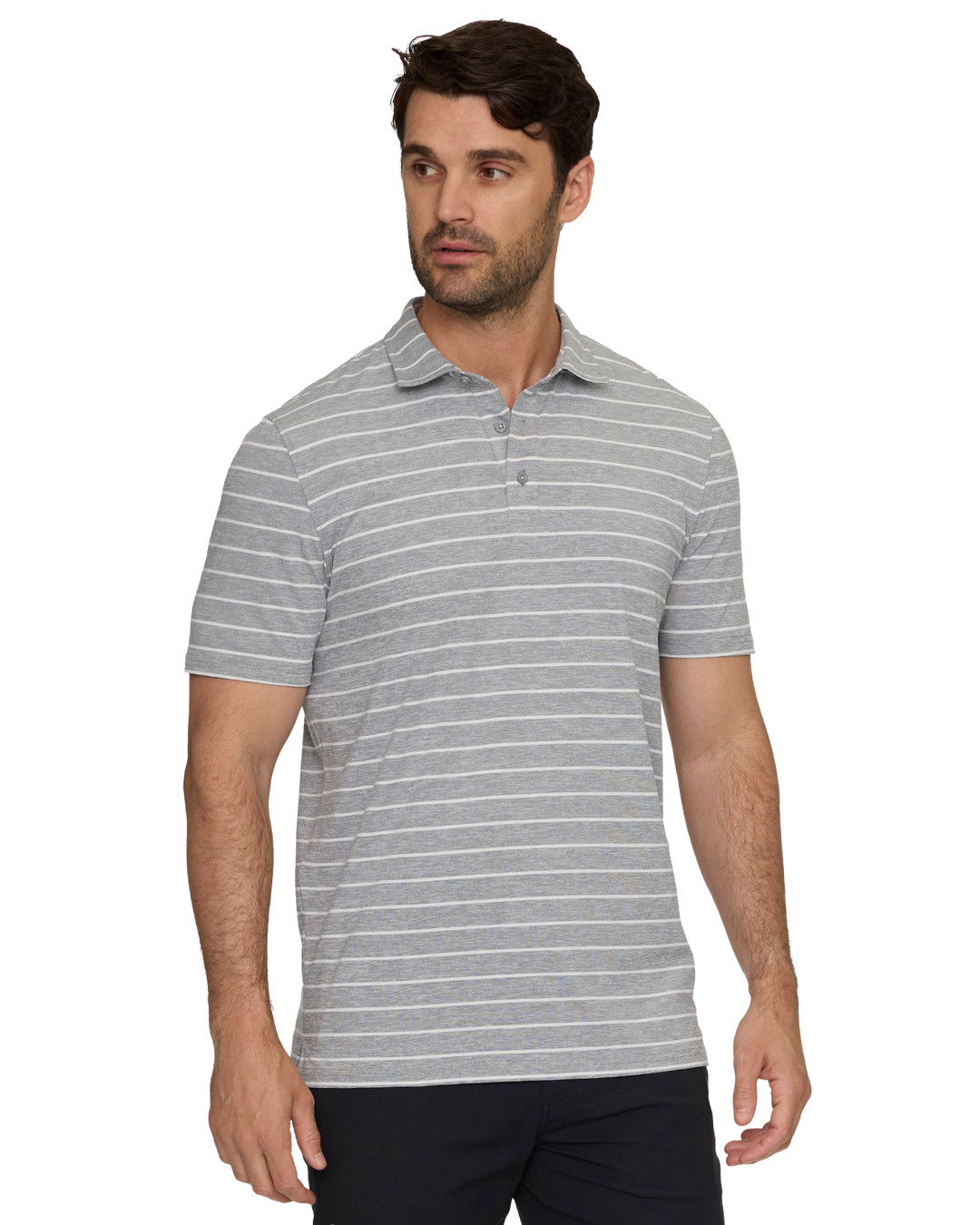 ELITE STRIPE PERFORMANCE POLO