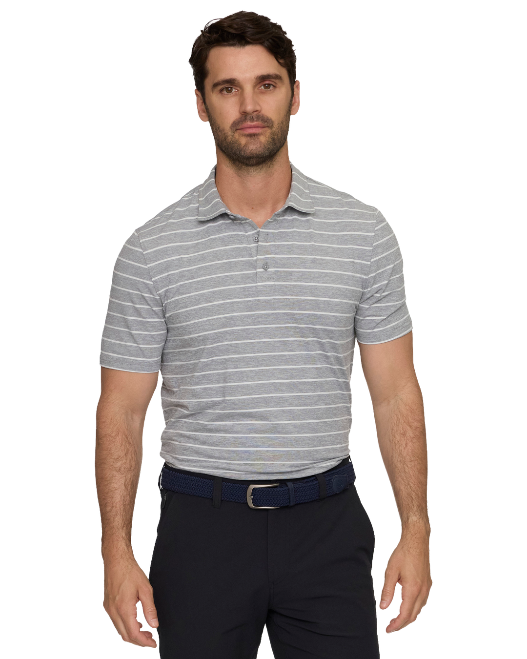 ELITE STRIPE PERFORMANCE POLO