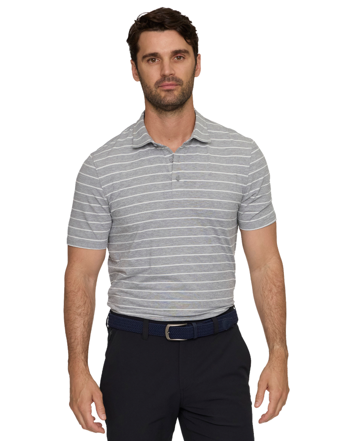 ELITE STRIPE PERFORMANCE POLO